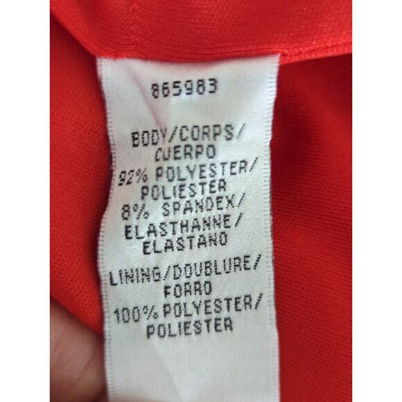 JS Collections Red Ruched Back V Neck Party Dress Women 2‎ NWT Valentine Holiday - Picture 11 of 14